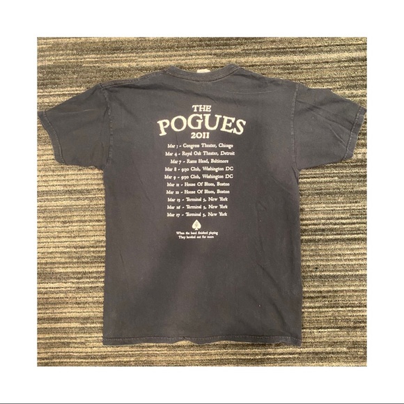 The Pogue Tops - The Pogues Band 2011 Tour T-shirt